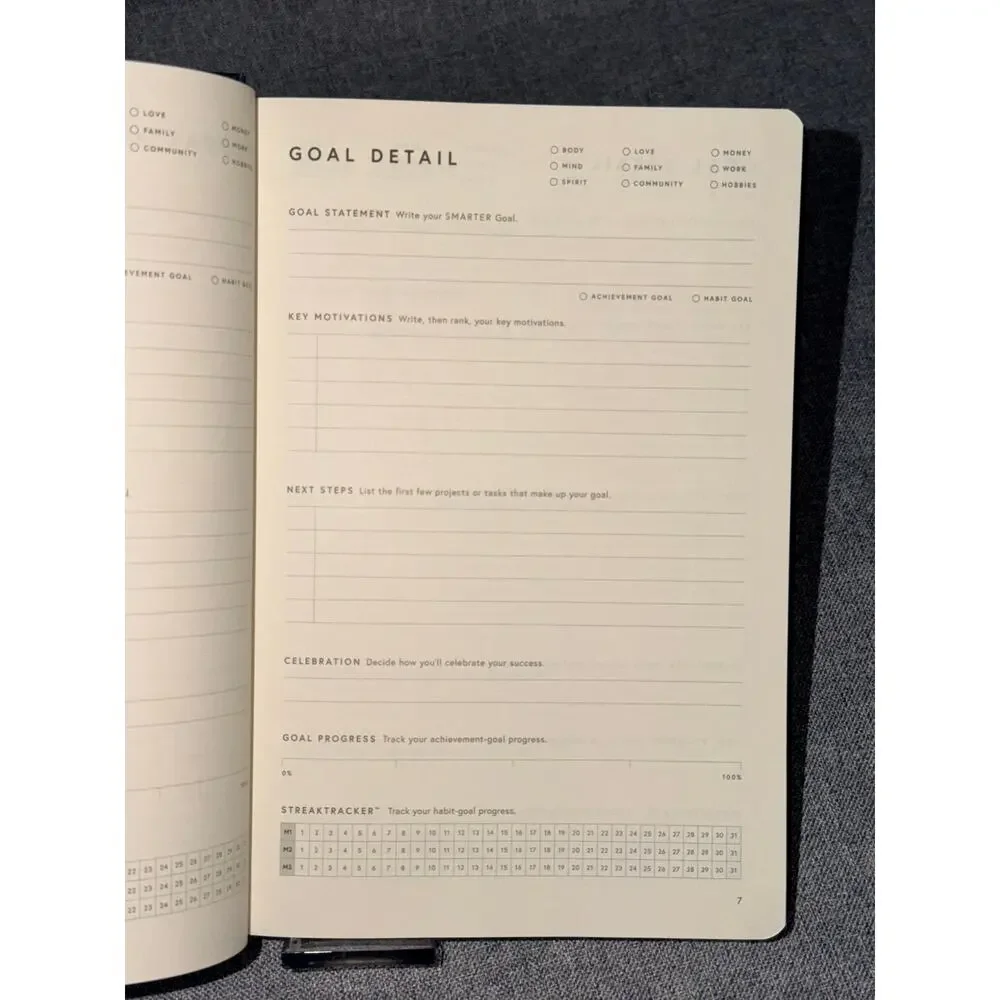 Full Focus Gray Linen Planner by Michael Hyatt - Ready to Achieve the Double Win